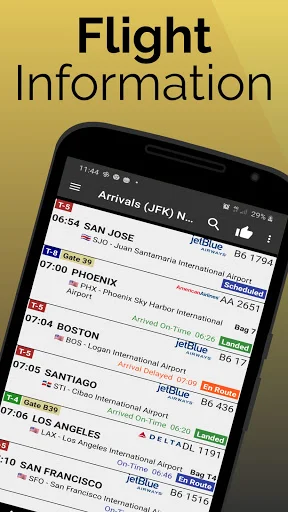 Fukuoka Airport Flight Info डाउनलोड करें – रीयल-टाइम उड़ान अपडेट - Screenshot 1