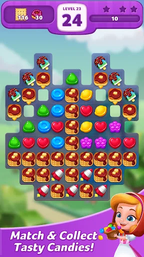 Lollipop: Sweet Taste Match 3 डाउनलोड करें – बेहतरीन पहेली गेम - Screenshot 20