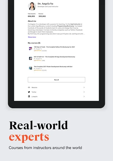 Udemy ऑनलाइन कोर्स ऐप डाउनलोड करें – AI, कोडिंग और स्किल्स सीखें - Screenshot 14
