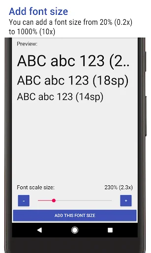 Big Font डाउनलोड करें – सिस्टम फॉन्ट साइज बढ़ाएं | फ़्री APK - Screenshot 6
