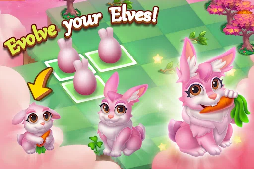 Merge Elves-Merge 3 Puzzles डाउनलोड करें – जादुई गार्डन गेम - Screenshot 9