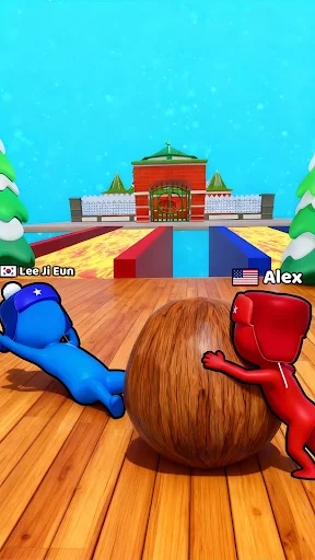 Snow Race 3D डाउनलोड करें – मजेदार स्नोबॉल रेसिंग गेम का आनंद लें - Screenshot 3