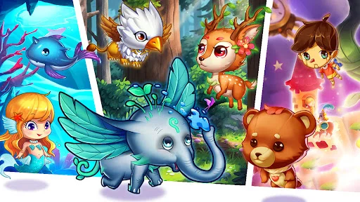 Merge Elves-Merge 3 Puzzles डाउनलोड करें – जादुई गार्डन गेम - Screenshot 20