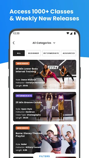STEEZY – घर बैठे डांस सीखें – प्रोफेशनल डांस ट्यूटोरियल्स डाउनलोड करें - Screenshot 1