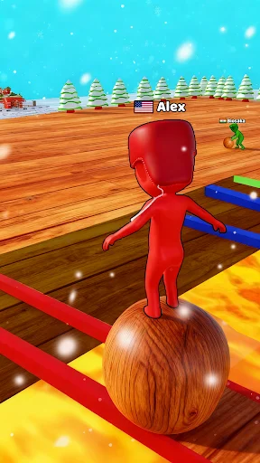 Snow Race 3D डाउनलोड करें – मजेदार स्नोबॉल रेसिंग गेम का आनंद लें - Screenshot 9