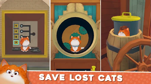 Cats in Time डाउनलोड करें – बेहतरीन 3D पहेली गेम - Screenshot 27