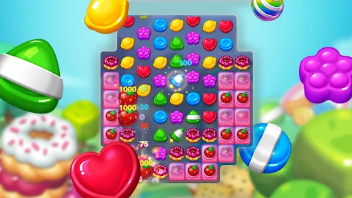 Lollipop: Sweet Taste Match 3 डाउनलोड करें – बेहतरीन पहेली गेम - Screenshot 1