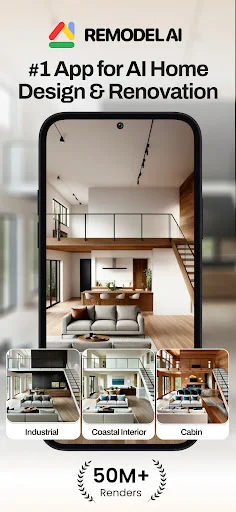 Remodel AI डाउनलोड करें – बेस्ट होम इंटीरियर डिज़ाइन ऐप - Screenshot 1