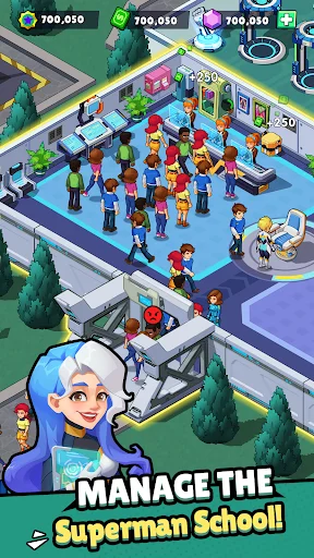 Idle Superpower School डाउनलोड करें – सर्वश्रेष्ठ सुपरहीरो टाइकून गेम - Screenshot 2