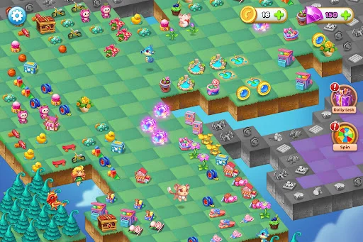 Merge Elves-Merge 3 Puzzles डाउनलोड करें – जादुई गार्डन गेम - Screenshot 12