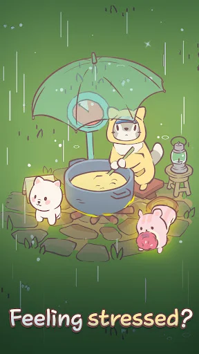 Cats&Soup डाउनलोड करें – प्यारे बिल्लियों के साथ आरामदायक गेम - Screenshot 1