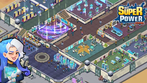 Idle Superpower School डाउनलोड करें – सर्वश्रेष्ठ सुपरहीरो टाइकून गेम - Screenshot 1